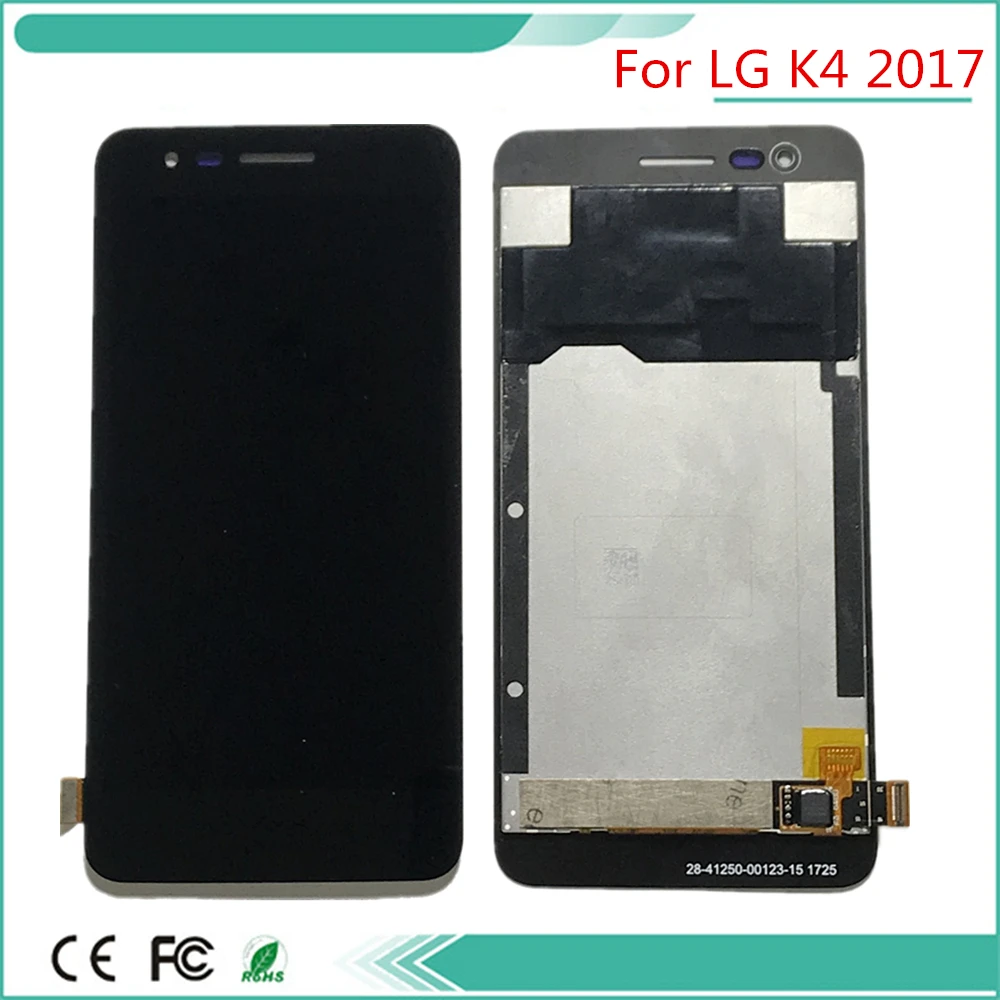 ЖК-дисплей для LG K4 2017 X230 дигитайзер сенсорного экрана с черным цветным комплектом