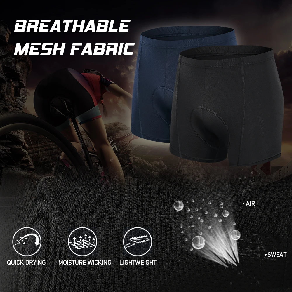 Men Black Bicycle Cycling Comfortable Underwear Sponge Gel 3D Padded Bike Short Pants Shorts Riding Clothing | Спорт и развлечения