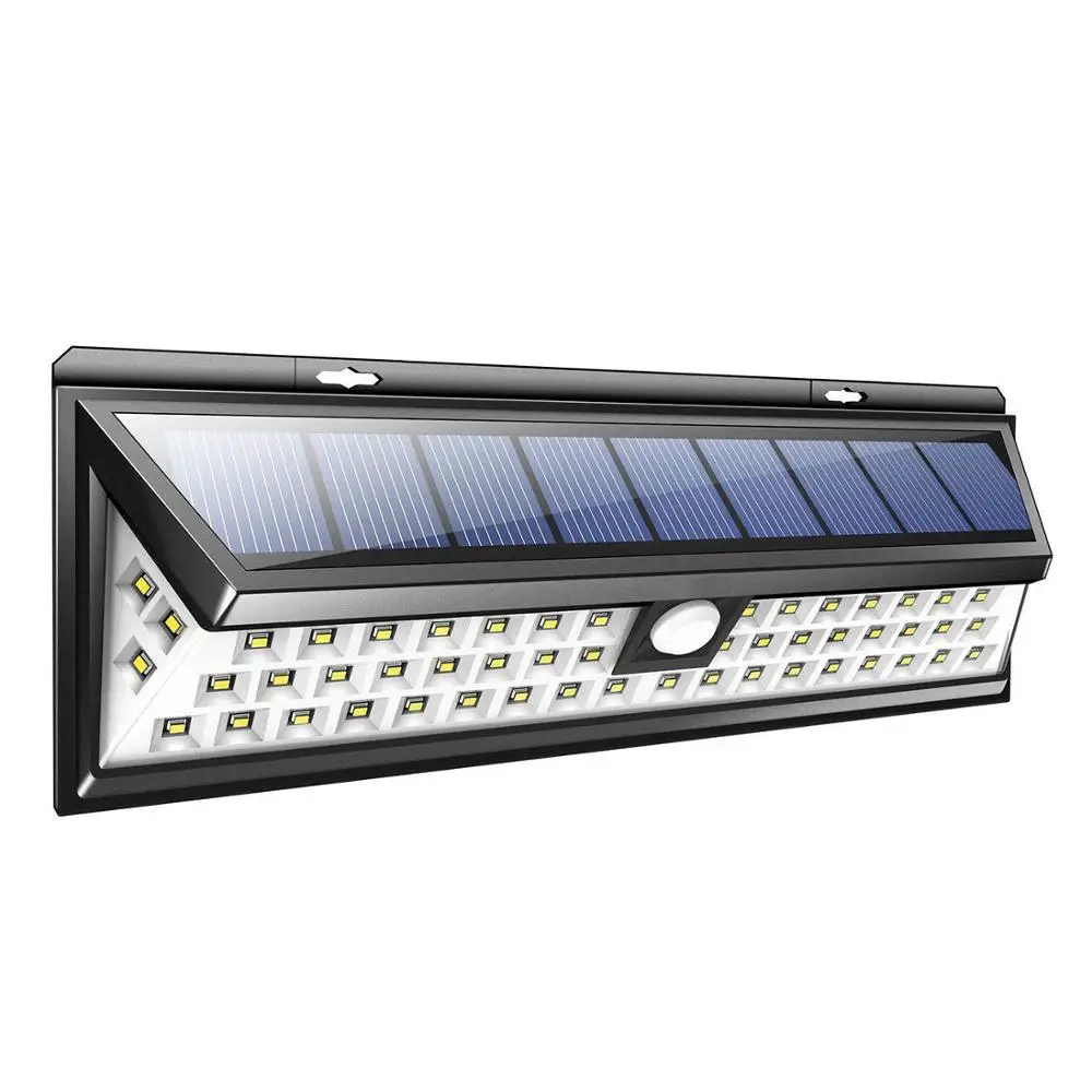 54LED IP65 Водонепроницаемый 34/79/90 светодиодный солнечный светильник 2835 SMD белый Солнечный Мощность на открытом воздухе садовый светильник ing движения PIR Сенсор Путь Настенный светильник - Испускаемый цвет: 54LED