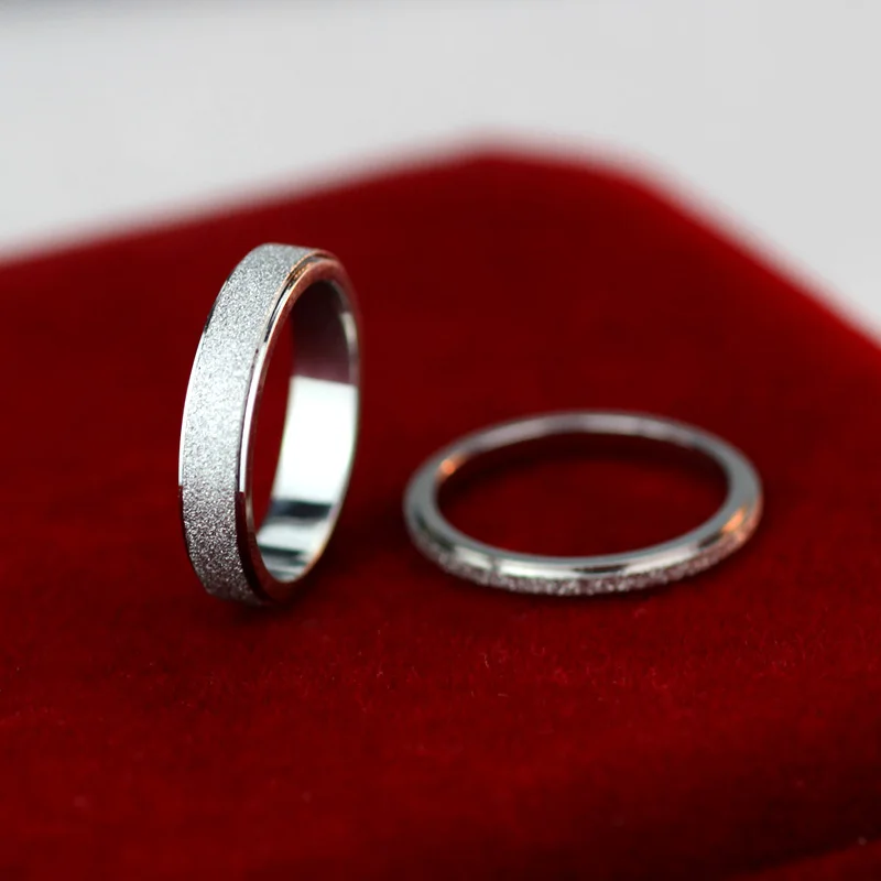 Кольцо матовое из нержавеющей стали с титановым покрытием 2020 л|rings for women|couple ringsring