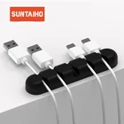 Suntaiho Кабельный органайзер, наматыватель для наушников, наматыватель для кабеля MP3 MP4 наушники в форме мыши, провод для хранения, силиконовый зарядный кабель