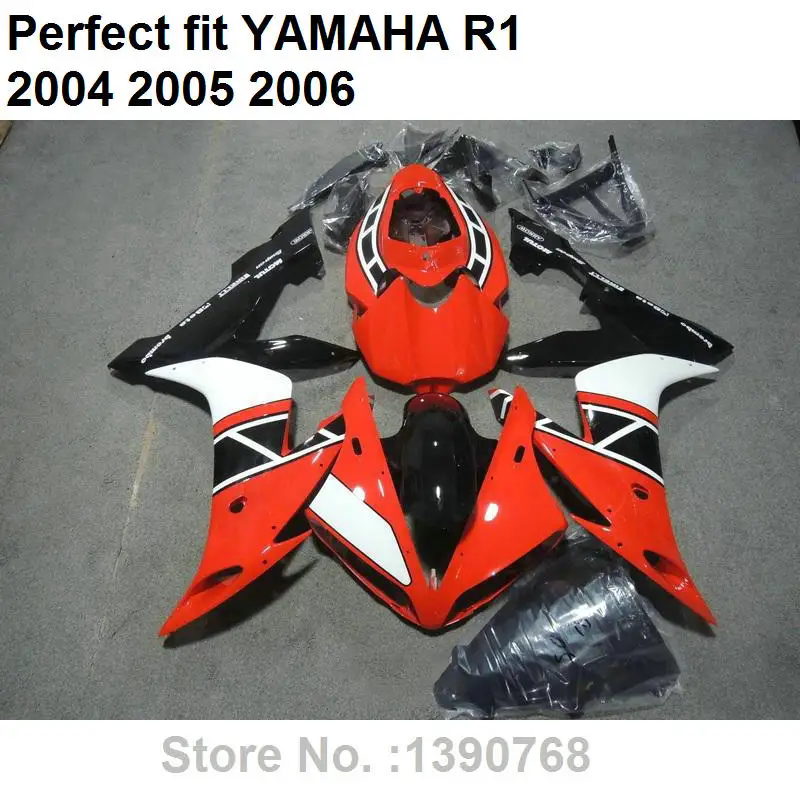 Обтекатели для Yamaha YZF R1 04 05 06 красные черные белые детали кузова комплект