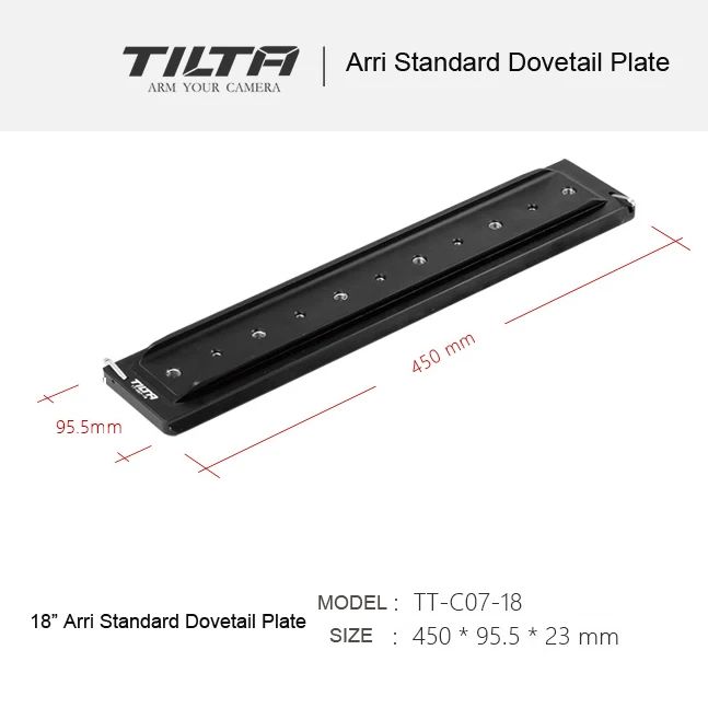 Tilta TT C07 12 &quot/14&quot/18 &quot/24&quot ARRI стандарт легкий ласточкин хвост пластина Крепление