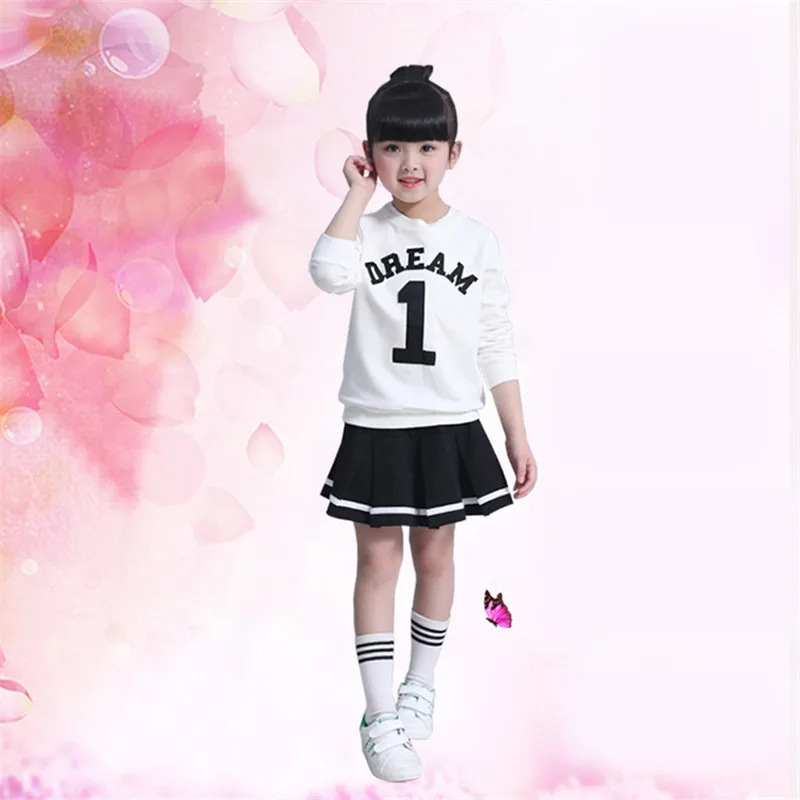 Детское платье для девочек набор Демисезонный Костюмы комплект 2 шт. футболка с