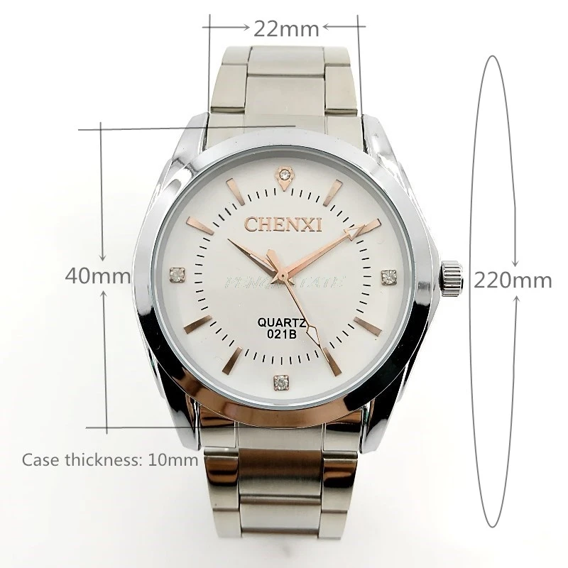 CHENXI Brand Relogio Luxury Man Casual Watches Waterproof Watch Men Fashion Decoration Rhinestone Quartz Wristwatch PENGNATATE | Наручные