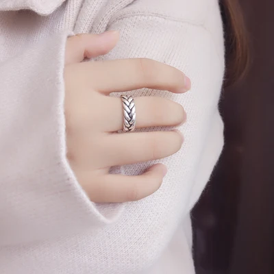 Bijoux дизайнерский кольца из стерлингового серебра 925 для женщин Регулируемый размер цветок кольцо вечерние подарок Свадебные украшения Anillos - Цвет основного камня: 1