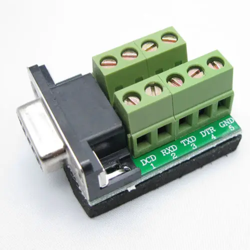 DB9 D SUB VGA гнездовой разъем 9 контактный порт клеммный выключатель Печатная плата 2