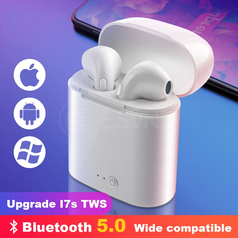 I7s TWS мини беспроводные наушники bluetooth с зарядным устройством Спортивная