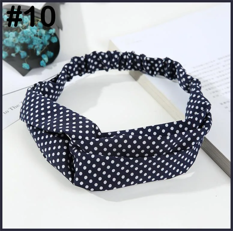 free shipping 8pcs Women Girls Summer Bohemian Hair Bands Print Headbands Retro Cross Turban Bandage Bandanas HairBands | Аксессуары для