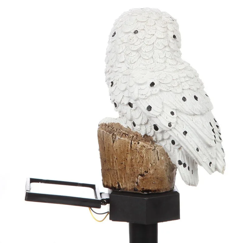 Owl Solar Light With Solar LED Panel Fake Owl Waterproof Solar Garden Lights Owl Ornament Animal Bird Outdoor Yard Garden Lamps