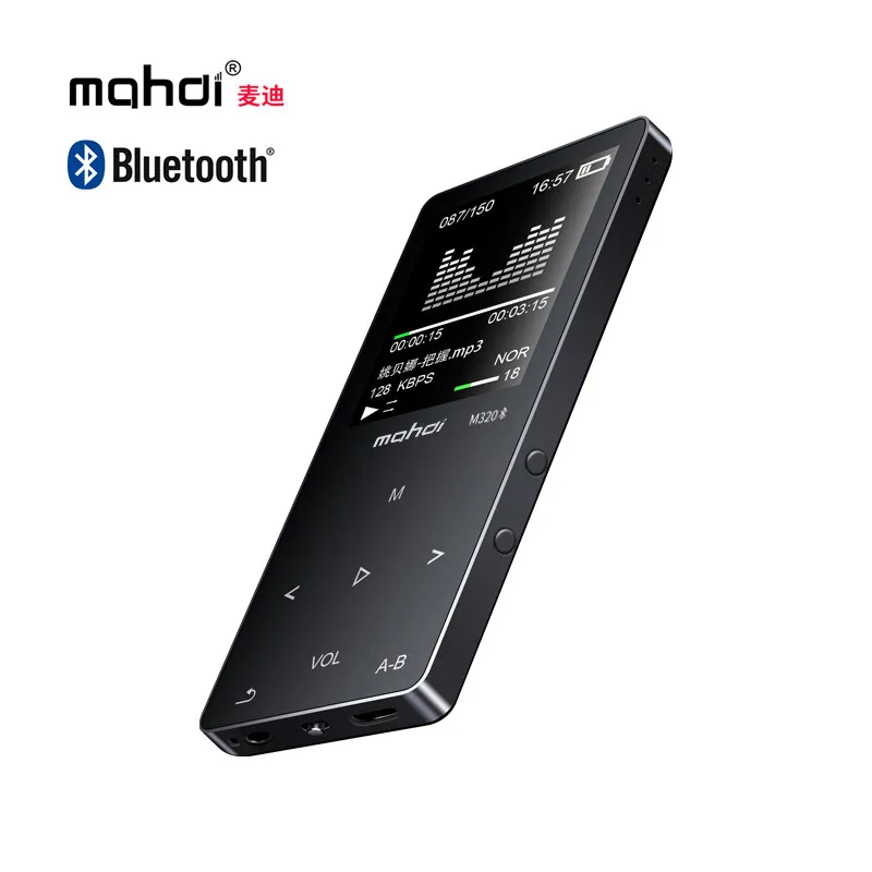 Mahdi M320 bluetooth MP3 плеер 8 Гб 1 "сенсорный экран металлический HIFI без потерь аудио