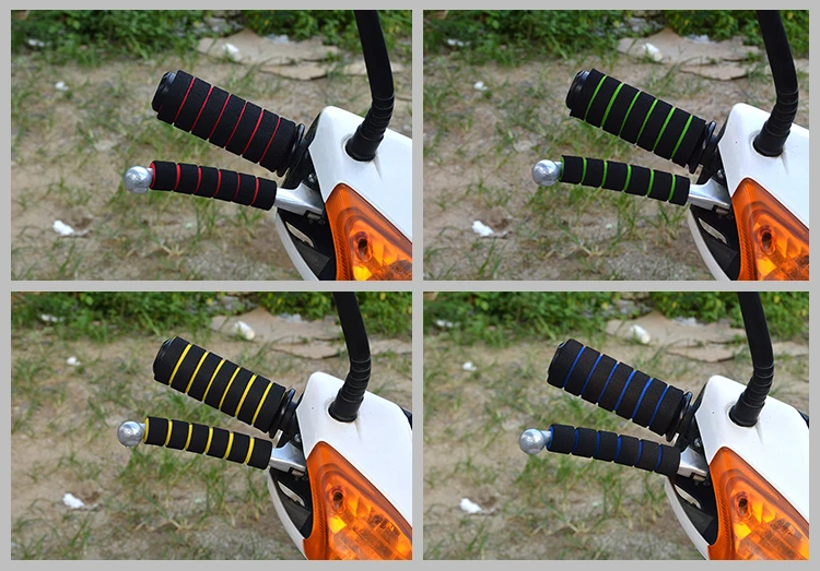 Мягкие резиновые ручки для мотоцикла и скутера HONDA YAMAHA SUZUKI KAWASAKI DUCATI KTM мягкие