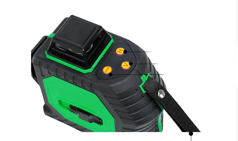 12 line 3D Laser Level Cross with Slash Function and Self Leveling Outdoor 360 Rotary green Beam Tools | Инструменты
