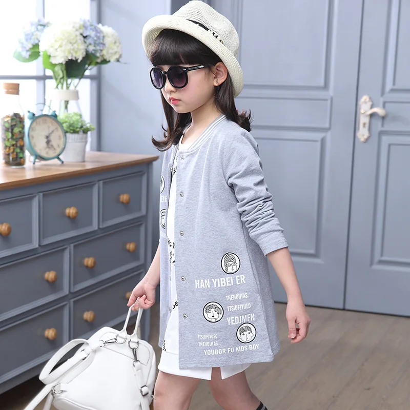 Детская одежда в британском стиле пальто для девочек сезон весна-осень верхняя