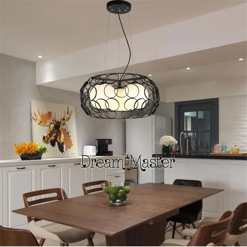 Restaurant chandelier creative personality dining room lights Nordic dining room lights three modern simple aisle bar meal hangi