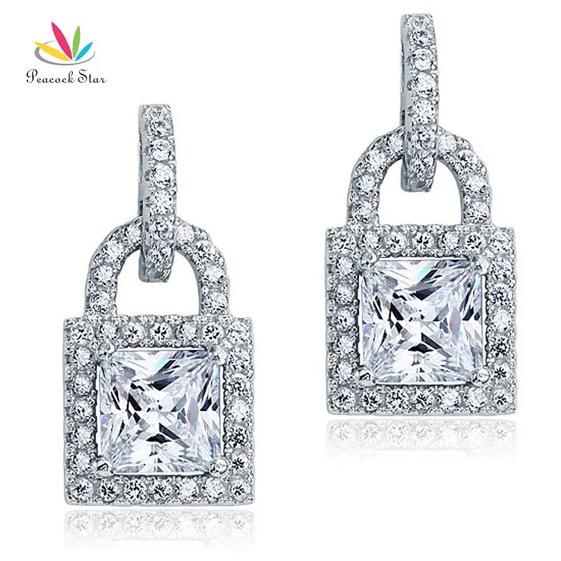 Серьги подвески в виде павлиньих звезд 2 карата висячие серьги из стерлингового