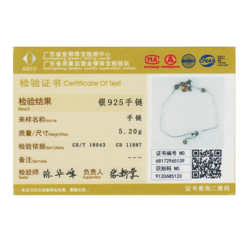 Женский браслет с кристаллами из серебра 925 пробы | Украшения и аксессуары