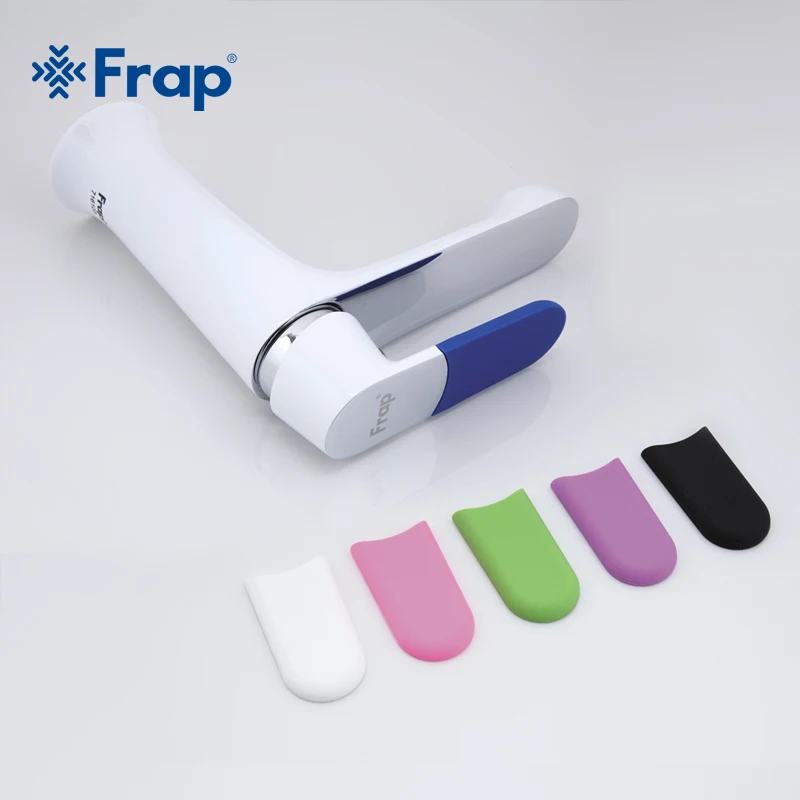 FRAP 1 набор, 6 цветов, с ручкой, латунные Смесители для ванной комнаты, кран для водопада, смеситель для раковины, смеситель для раковины, смеситель для туалета, torneira tap F1034