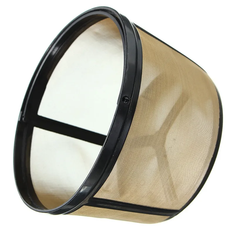 Новый Прочный многоразовый фильтр для перманентного кофе большого размера