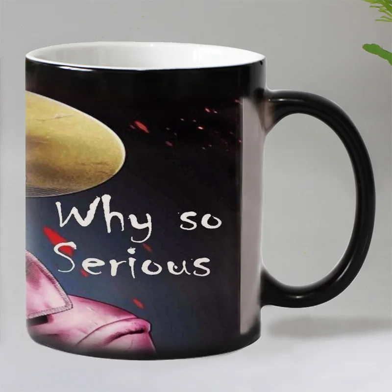 Кружка с надписью Why so серьезно керамическая кружка для кофе меняющая цвет