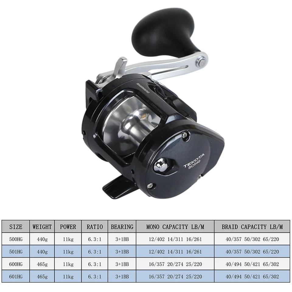SHIMANO Tekota катушка для литья под давлением 11 кг Мощность 3 + 1BB защита от коррозии 6 3: 1