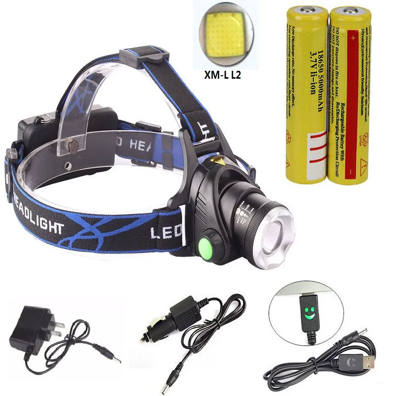 Лучший 3800LM CREE XM-L L2 Светодиодные Фары Масштабируемые Головной Свет