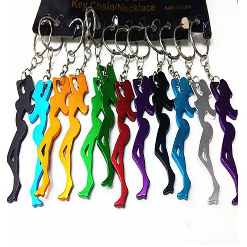 72 шт. Алюминиевый барный открывалка для пива Сексуальная леди на брелке из металла, оригинальный подарок - бесплатная доставка