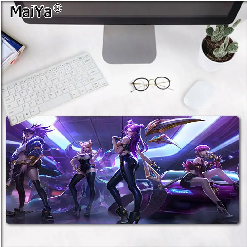 Maiya классный дизайн League of Legends KDA офисные мыши геймерский мягкий коврик для мыши большой коврик для мыши клавиатуры коврик