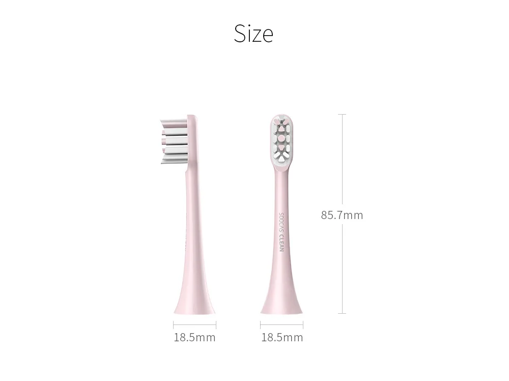 Xiao mi Soocas x3 2 шт Soocare сменная электрическая зубная щетка для SOOCAS Xiaomi mi SOOCARE X3 сменная розовая головка щетки