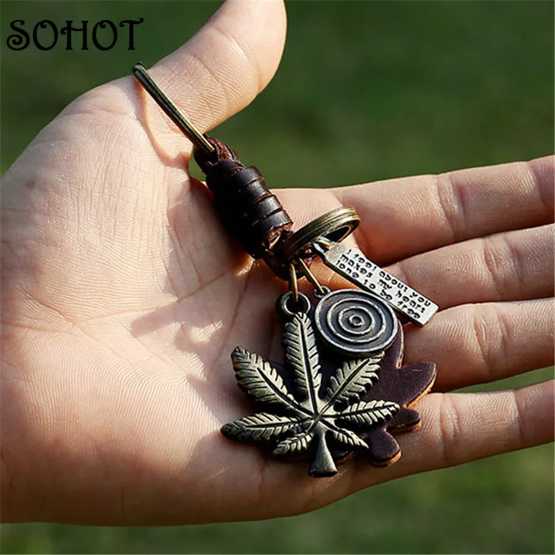 SOHOT модные ювелирные изделия брелок кленовые листья сумки Подвеска из