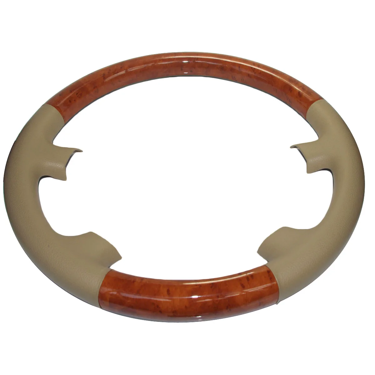 Кожаный коричневый деревянный чехол на руль для 2003-2007 Toyota Land Cruiser FJ100 4700 Prado FJ120 Lexus LX470 GX470