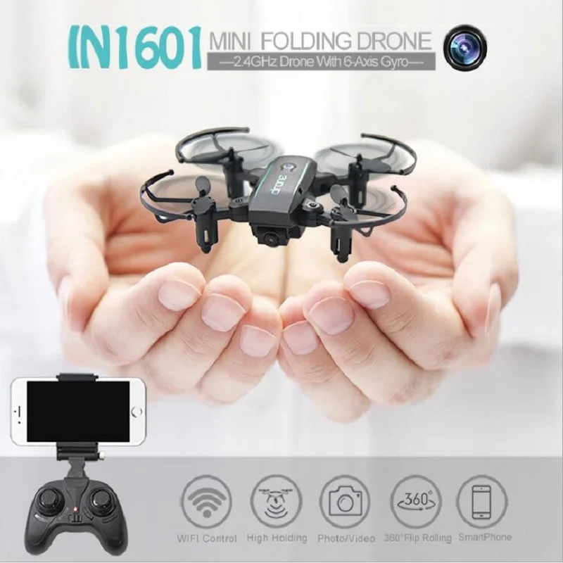 

2018 new Mini folding quadcopter aerial shot pocket uav air pressure fixed high remote control aircraft
