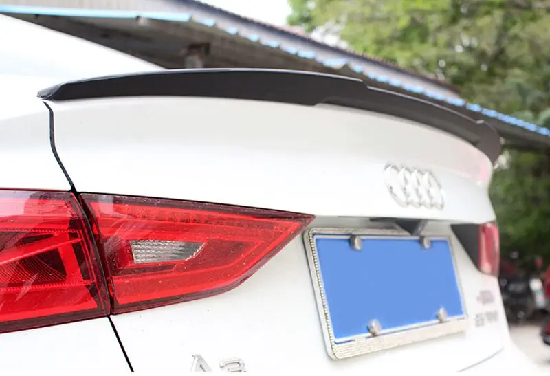 Спойлер для Audi A3 S3 v модель ABS материал заднего крыла автомобиля задний спойлер
