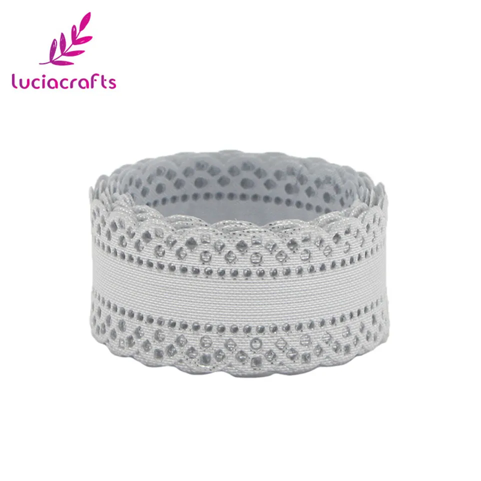 Lucia crafts 5 ярдов/партия 22 мм золото/серебристый металл цветная Корсажная Лента отделка Кружева DIY упаковка для свадебного подарка украшения P0501