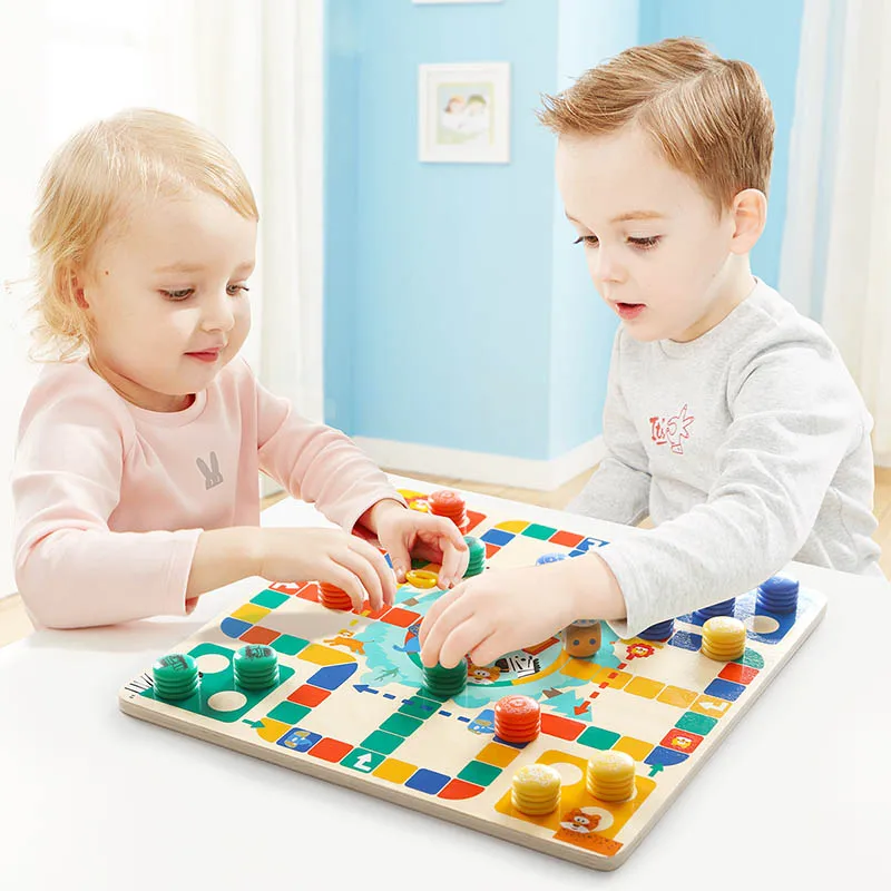 TOPBRIGHT Double-sided flying chess children's educational toys baby scorpion intelligence game multi-function board | Игрушки и