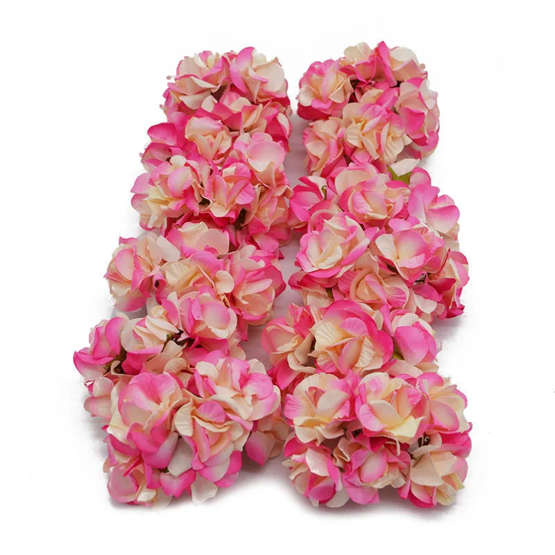 rose red 72 шт 3,5 см бумажные розы Декоративные искусственные цветы Букет Скрапбукинг DIY Подарочные карты Ремесло вечерние свадебные украшения принадлежности - Цвет: rose red