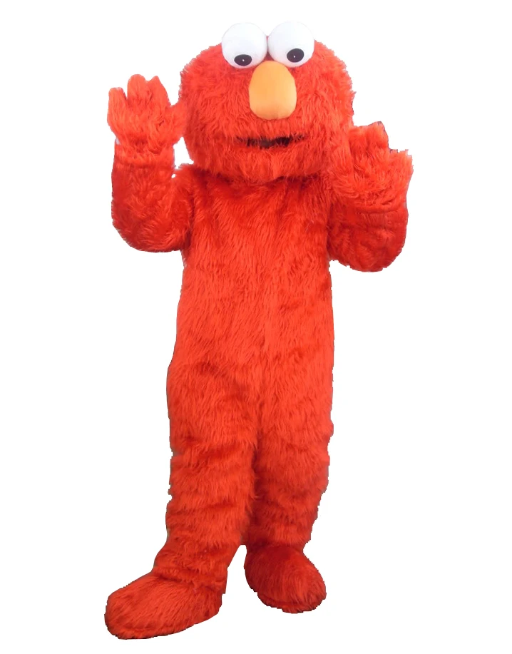 elmo costumes for adults elmo mascot costume elmo mascot adult clothing sales high quality Long Fur Elmo Mascot Costume