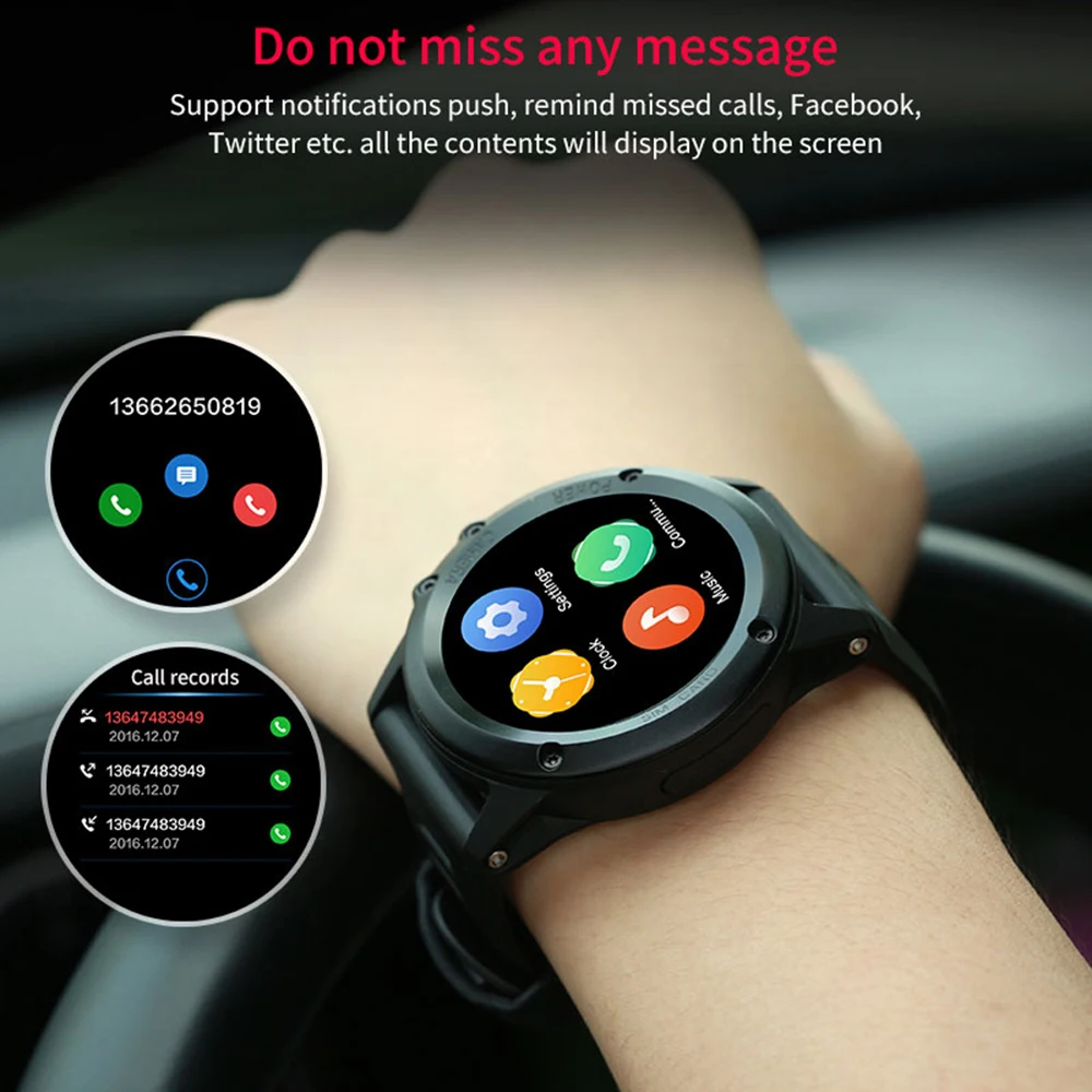 H1 Смарт часы Android MTK6572 IP68 водонепроницаемый поддержка 3g Wifi gps SmartWatch телефонный звонок sim-камера Bluetooth для iPhone samsung