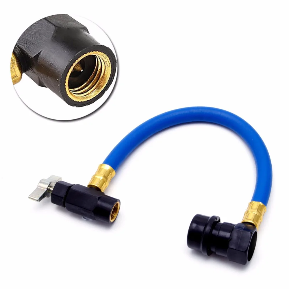 10-1/2 ''600PSI R134A AC Авто кондиционер перезарядка шланг хладагент может кран