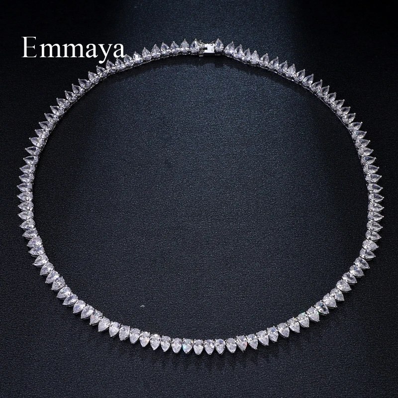 Emmaya, модный бренд, Хит, роскошная инкрустация, AAA, кубический циркон, шарм, геометрические ювелирные изделия, ожерелья для женщин, элегантность, подарок на свадьбу