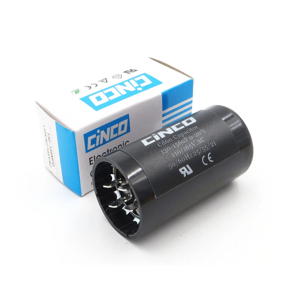 Конденсаторы двигателя CD60 пусковые конденсаторы 130 мкФ 156 110V 125V 165V mfd uF mf