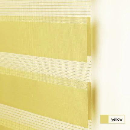 yellow Новое поступление моторизованные жалюзи Зебра Рольставни прозрачная ткань трубчатый мотор батареи KM25LE умный дом интеллектуальное управление - Цвет: yellow