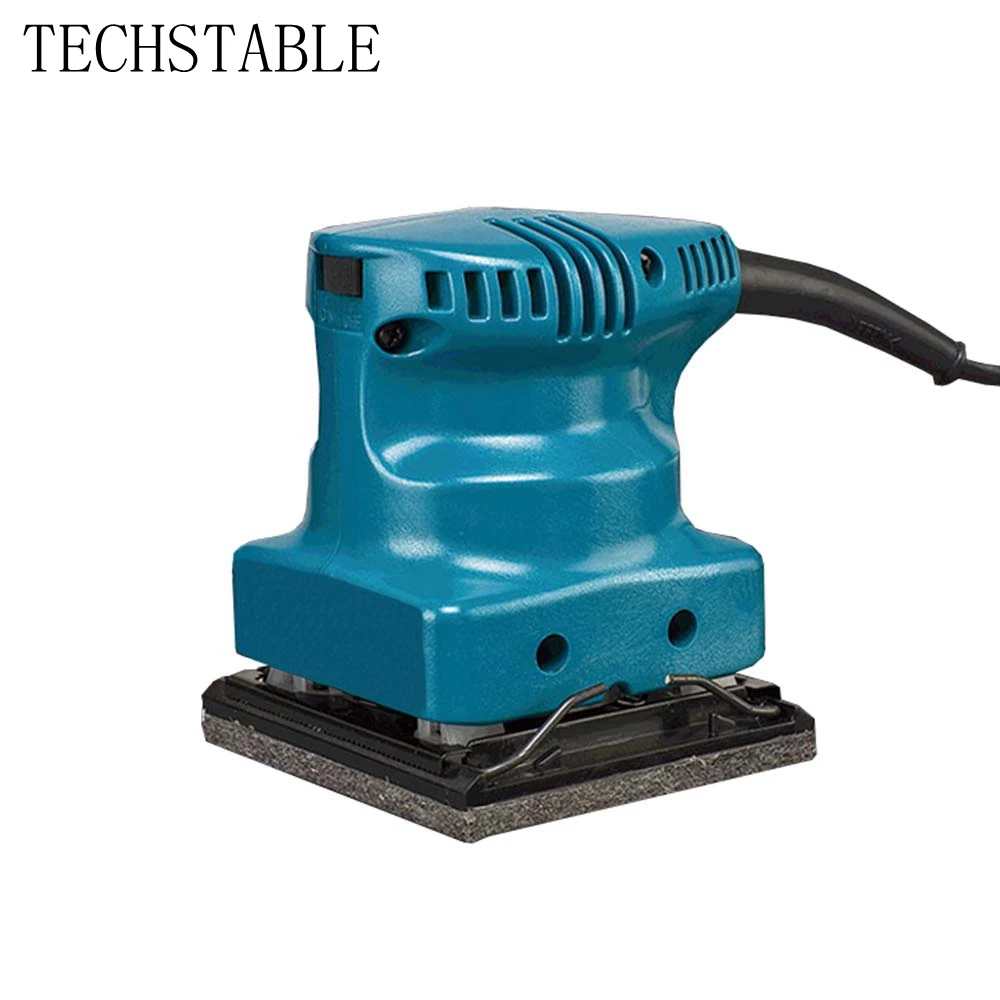 

TECHSTABLE 220V Small portable sandpaper machine Flat sanding machine Woodworking electric sandpaper machine