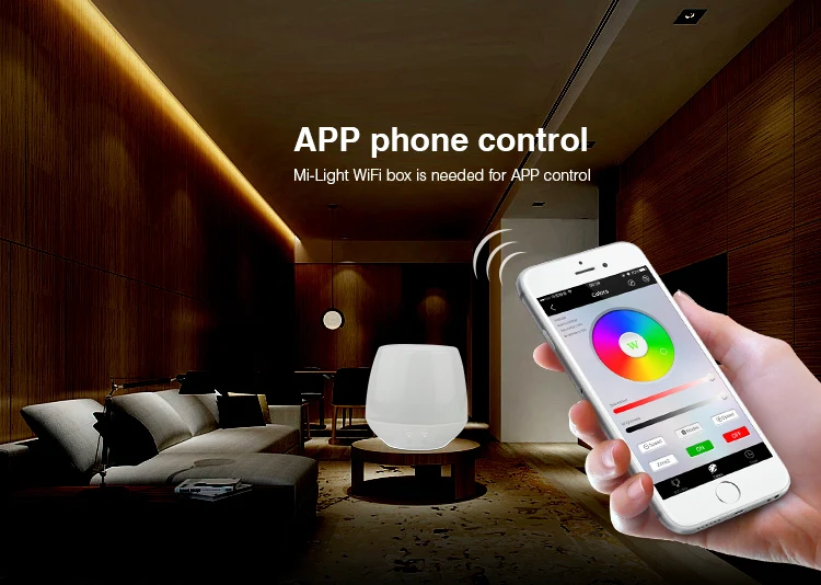 2.4 г беспроводной Управление Mi. свет LS2 DC12V 24V 5 в 1 smart led Лер для одного Цвет ЧМТ rgb RGBW