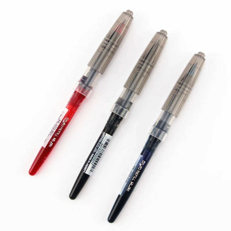 Перьевая ручка Pentel Tradio Pulaman заправка MLJ20 для TRJ50 0 7 2 мм Япония черный/синий/красный