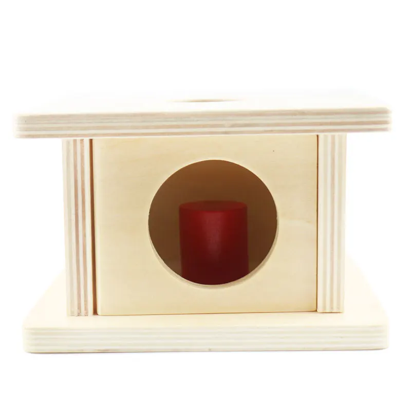 

Wooden Montessori Toys Baby Box And Cylinder Shape Recognition Juguetes Montessori Materials Sensorial Wooden Toys B1145T