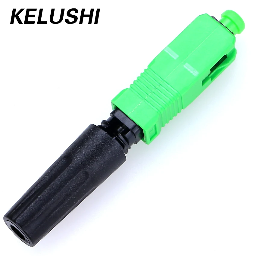 Free Shipping 10Pcs SC /APC FTTH Fiber Optic Fast Connector Covered Wire Connector KELUSHI