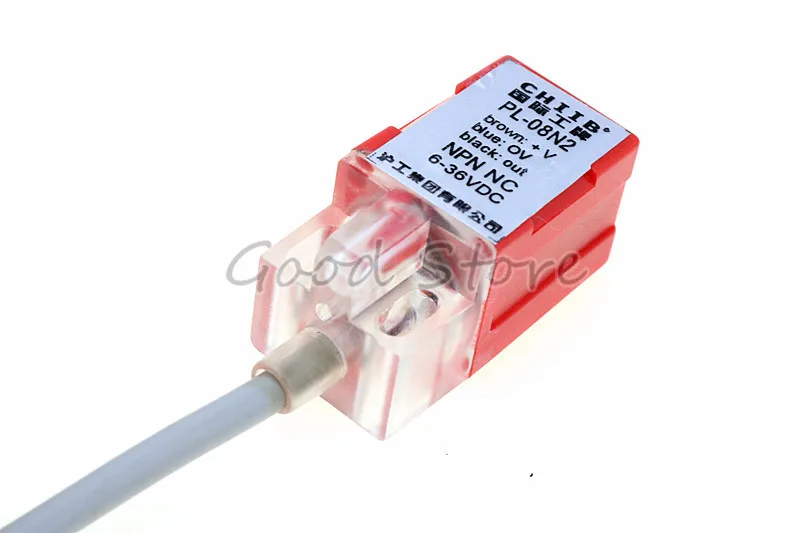 1 шт. PL-08N2 8 мм R DC NPN NC LP08 датчик приближения 17*17*35 корпус для индуктивного экрана |