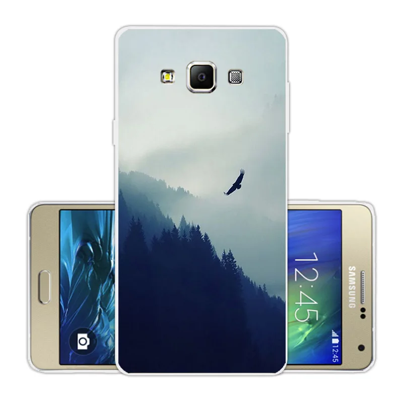 Силиконовые чехлы для телефонов Samsung Galaxy A7 2015 5 дюймов A700F A700H SM-A700F A7009 Scenic Eagle Coque A700
