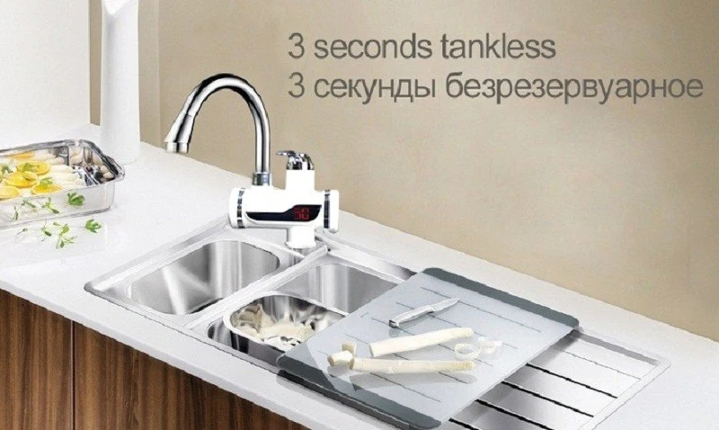 Водонагреватель кран мгновенный горячий кран водонагреватель кран холодного нагрева проточный мгновенный Электрический кухонный водонагреватель